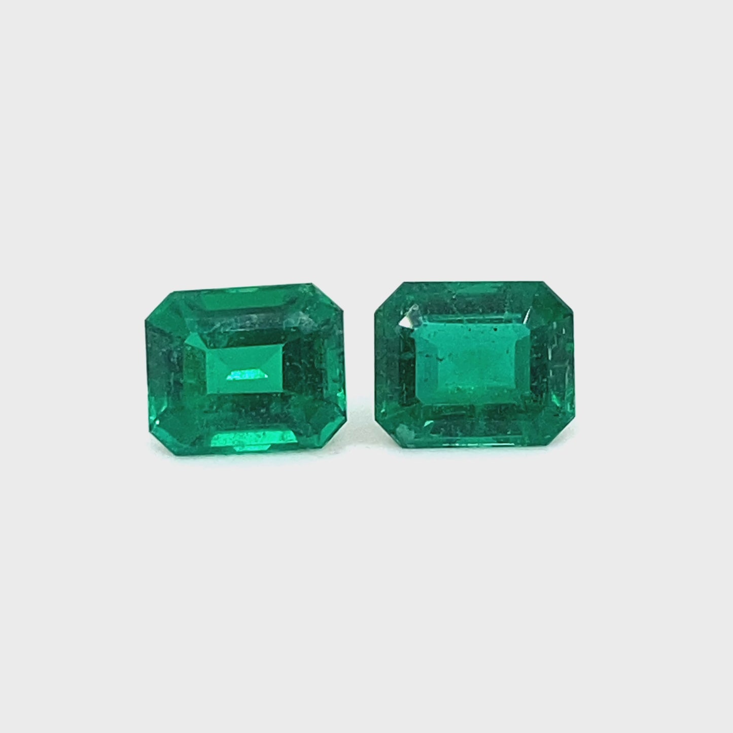 10.06x8.43x5.21mm Octagon Emerald (2 pc 6.56 ct)