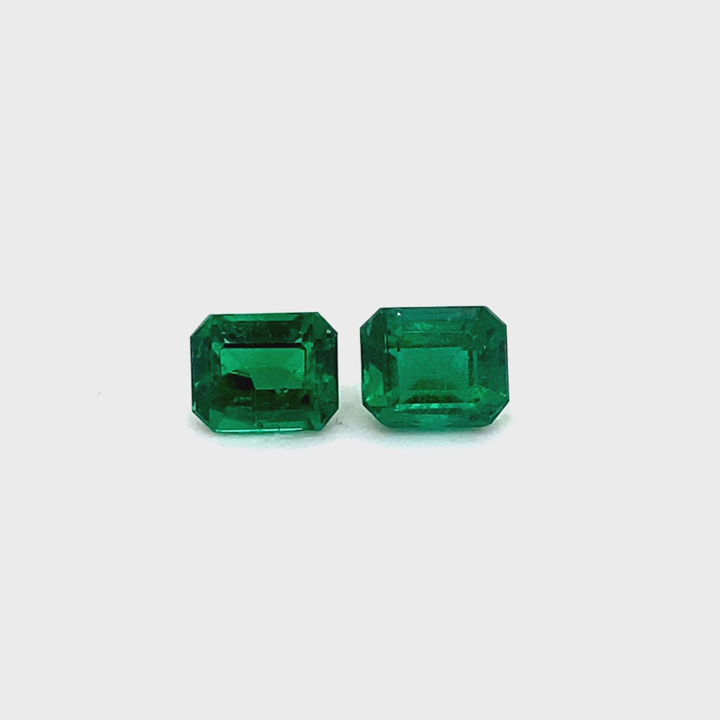 7.46x5.97x4.43mm Octagon Emerald Pair (2 pc 2.98 ct)
