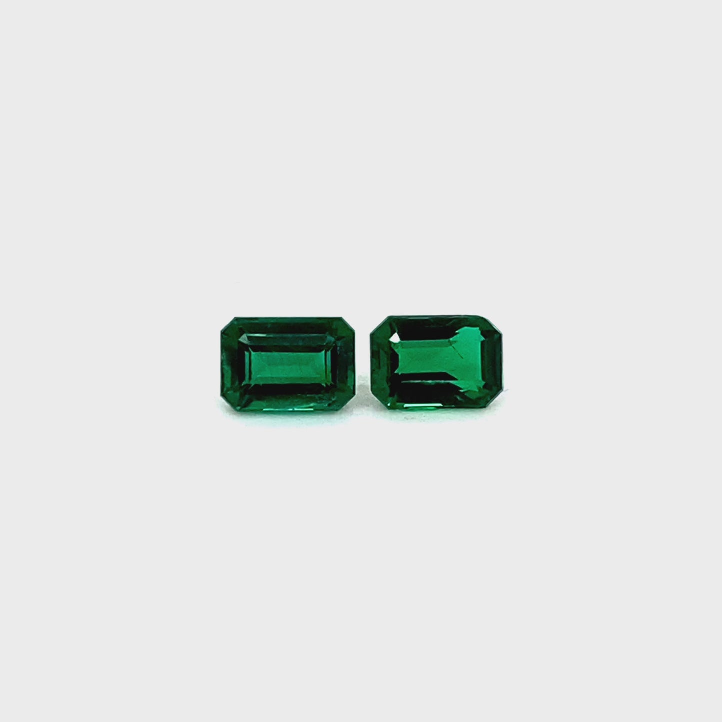 6.91x4.89x3.37mm Octagon Emerald Pair (2 pc 1.73 ct)