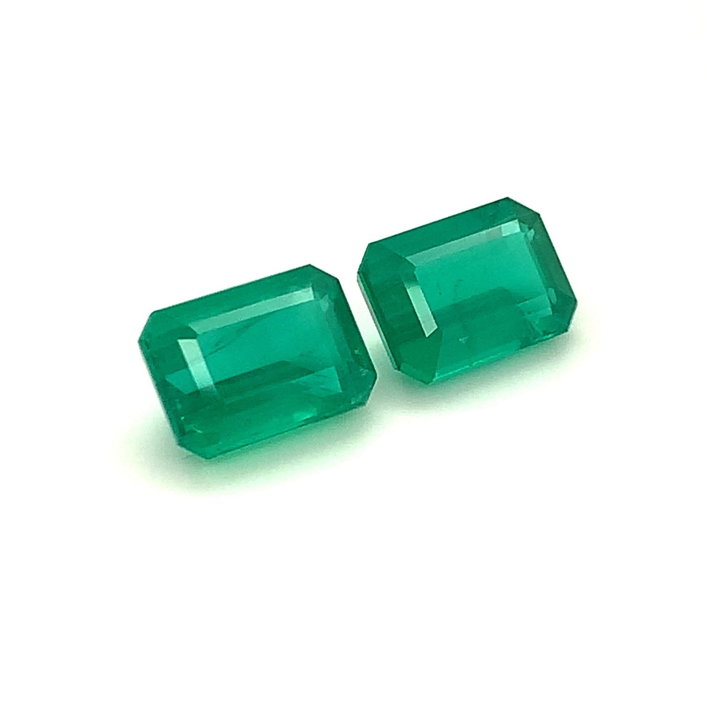 12.57x8.97x6.53mm Octagon Emerald (2 pc 12.10 ct)