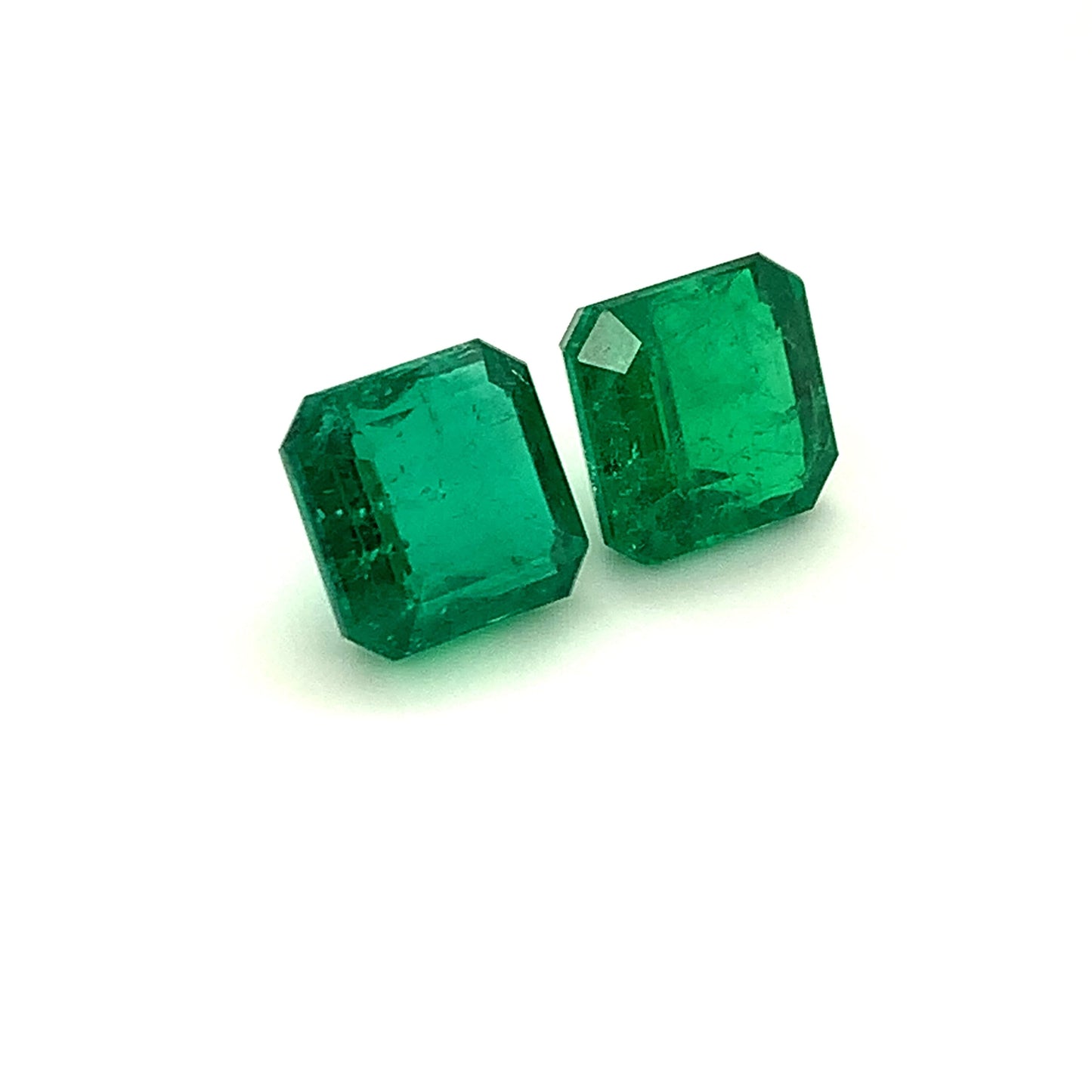 10.31x10.27x6.26mm Octagon Emerald (2 pc 11.77 ct)
