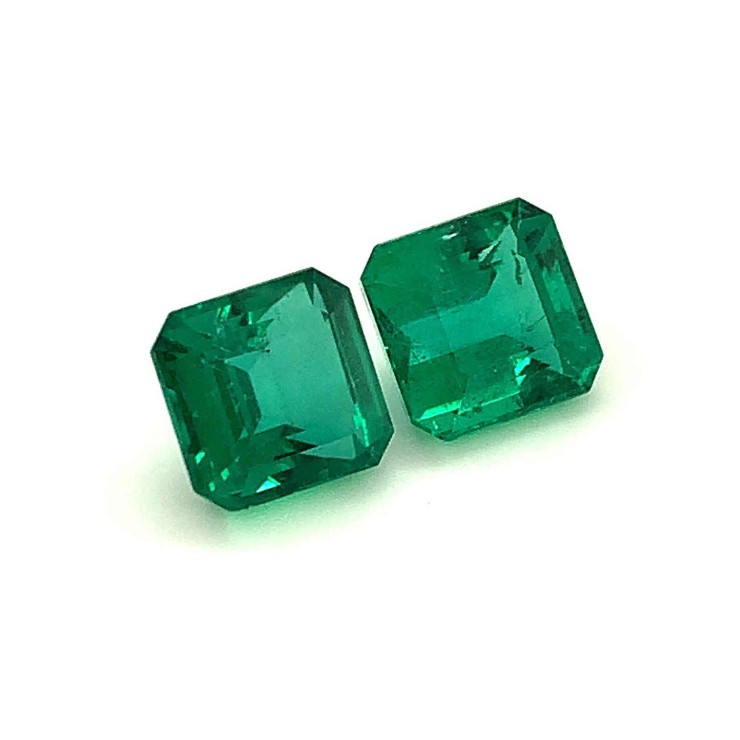 10.09x9.63x6.71mm Octagon Emerald (2 pc 10.09 ct)