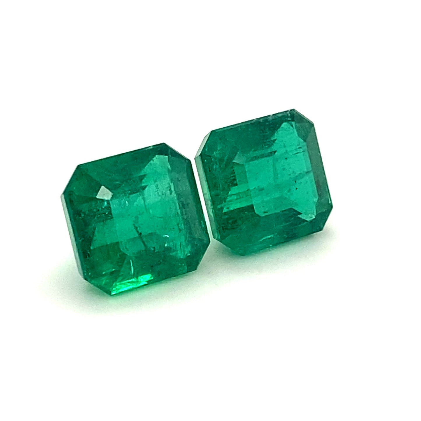 11.83x10.99x7.26mm Octagon Emerald (2 pc 15.01 ct)