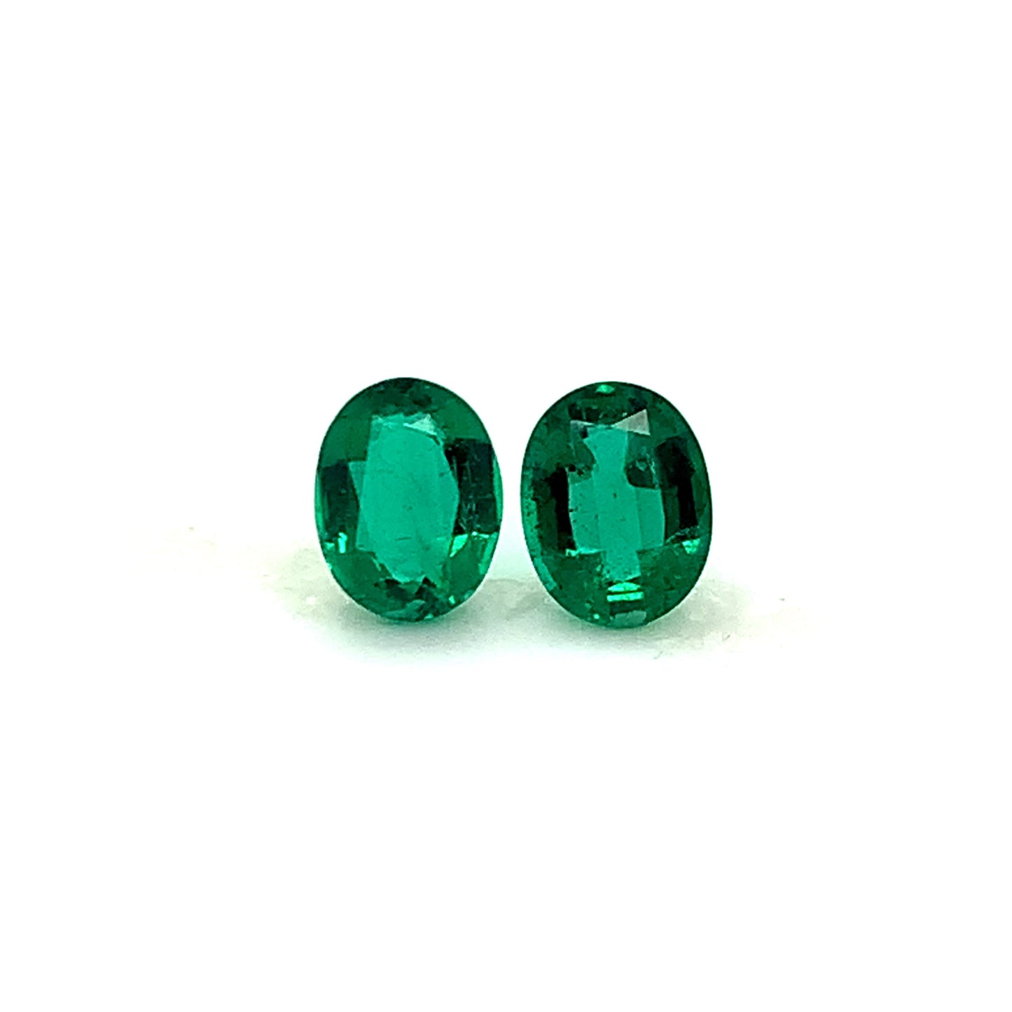 9.79x6.85x4.84mm Oval Emerald (2 pc 4.28 ct)