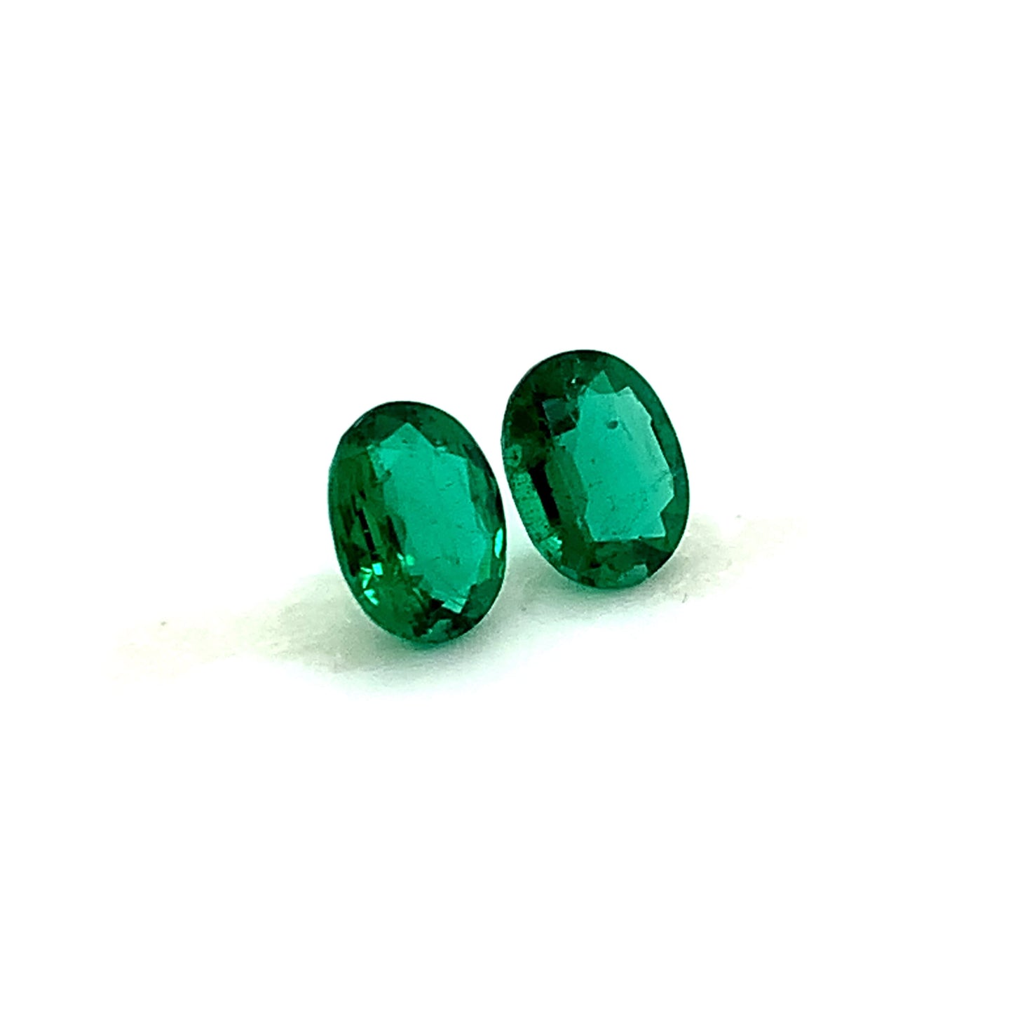 9.79x6.85x4.84mm Oval Emerald (2 pc 4.28 ct)