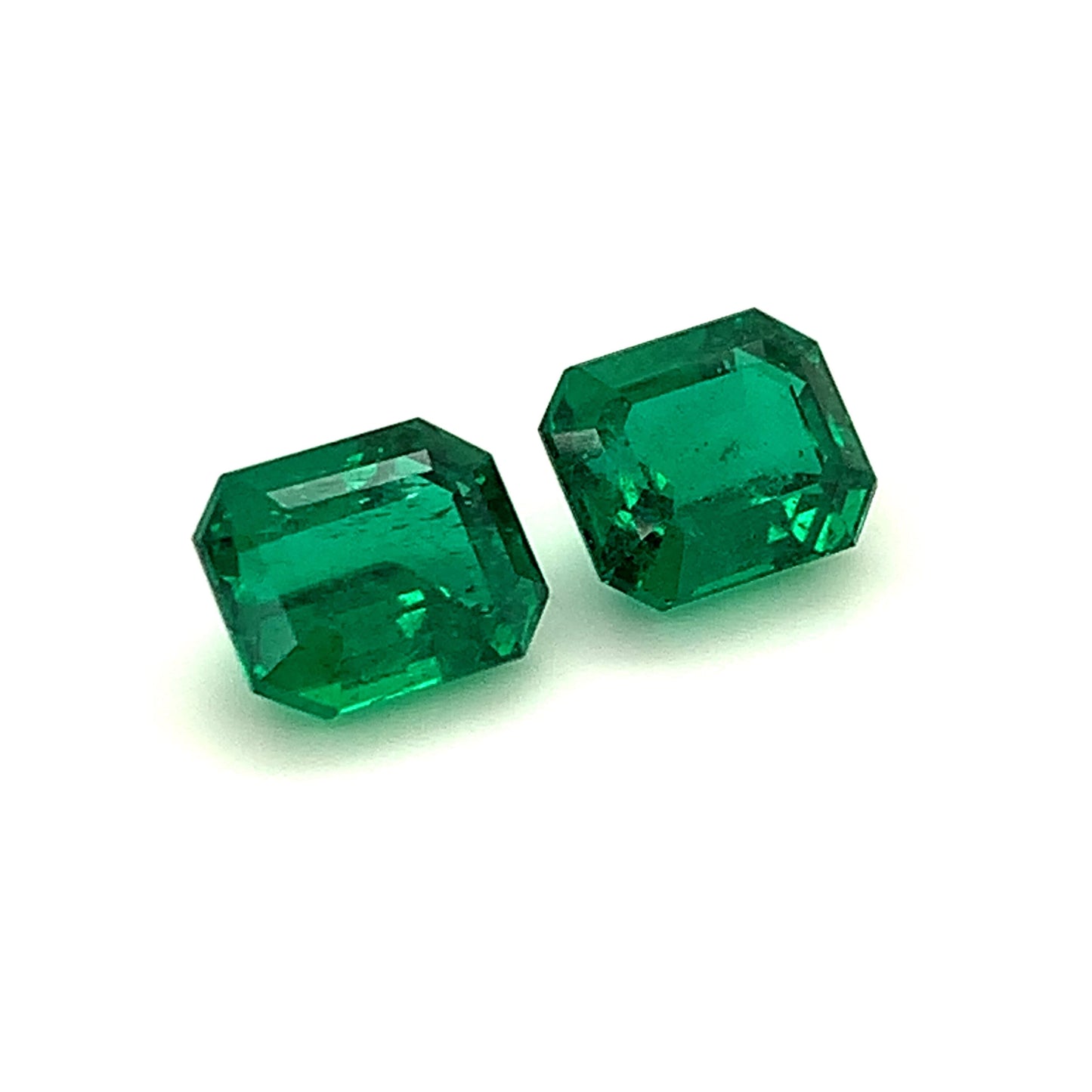 11.01x9.02x6.58mm Octagon Emerald (2 pc 9.97 ct)