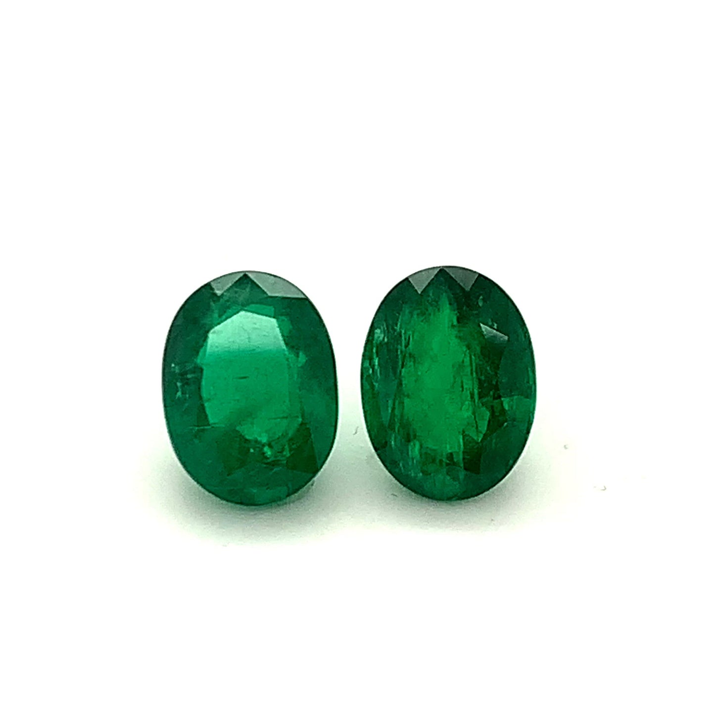 12.80x9.58x6.85mm Oval Emerald (2 pc 10.30 ct)