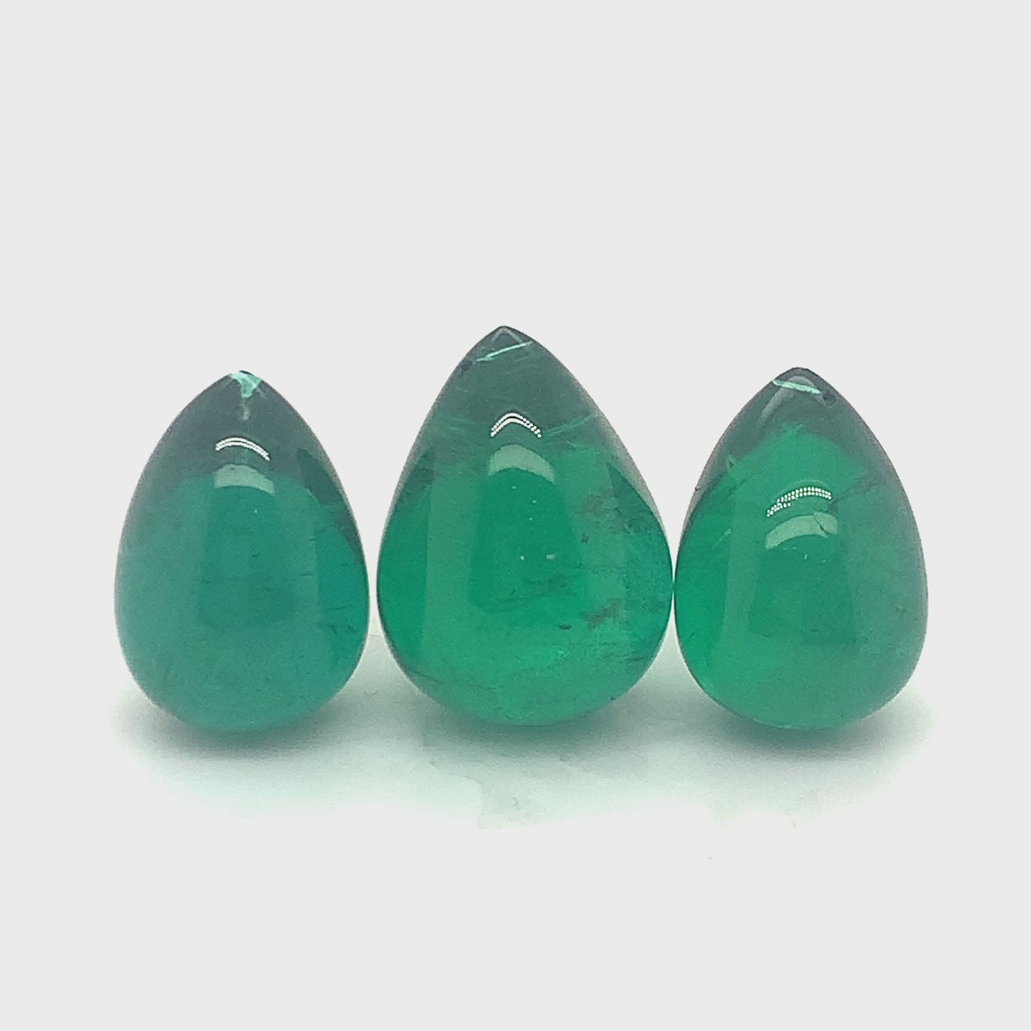 Drop Emerald (3 pc 57.83 ct)