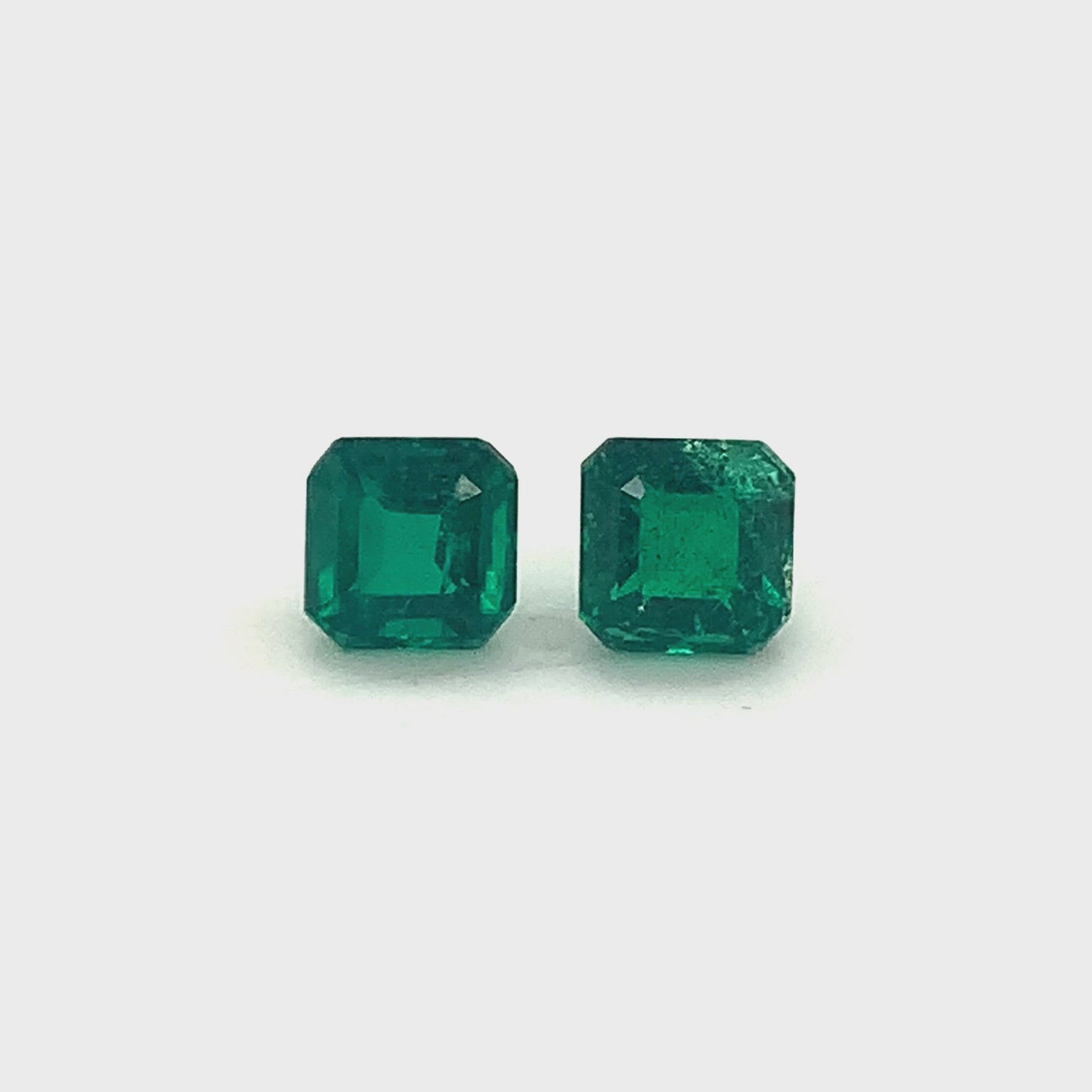6.39x6.38x4.56mm Octagon Emerald (2 pc 2.73 ct)